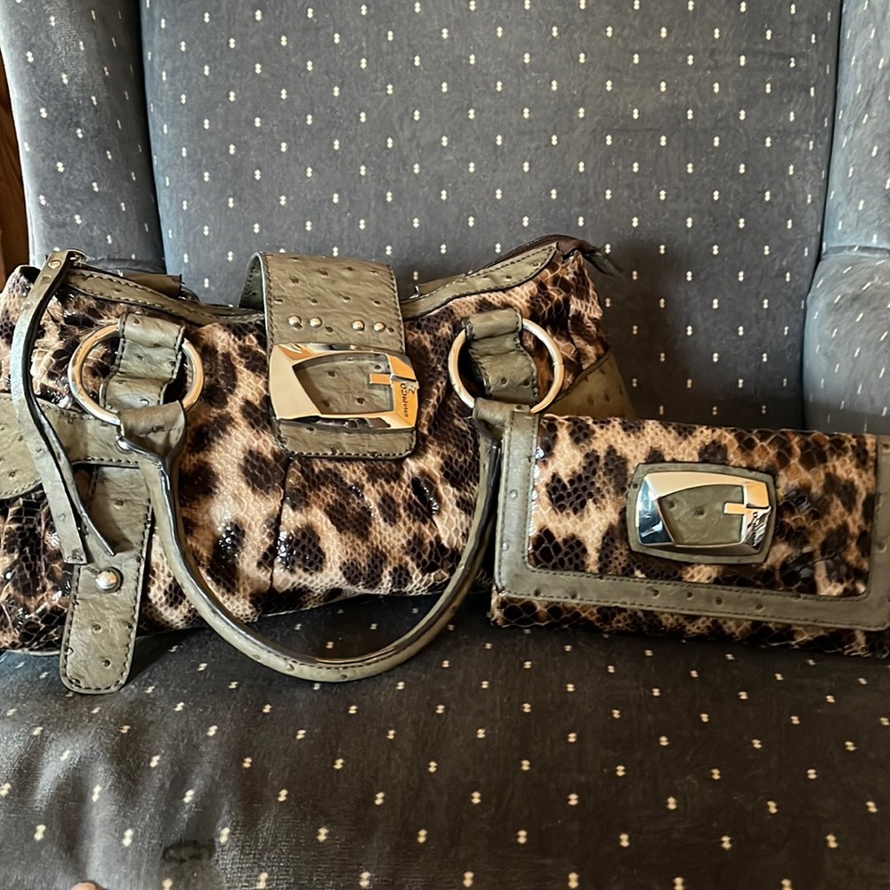 Guess Satchel and matching wallet